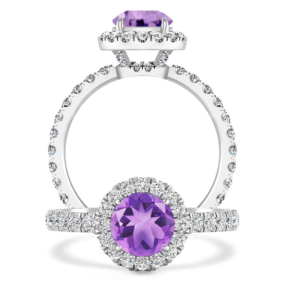 White Gold - Amethyst