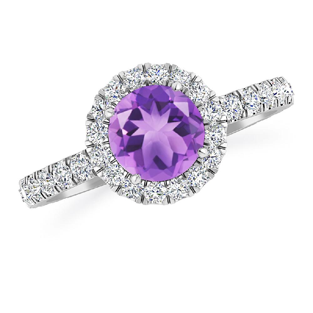 White Gold - Amethyst