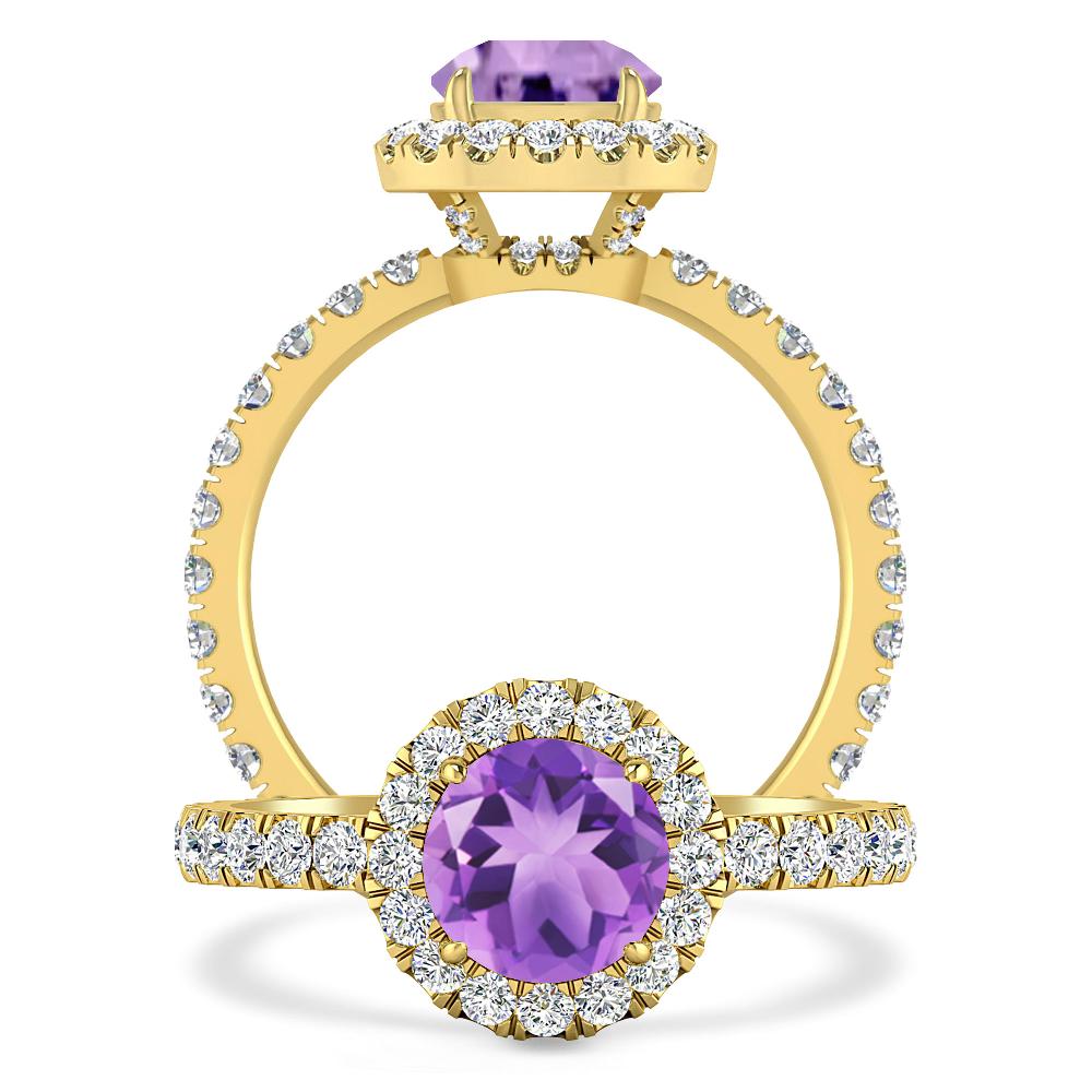 Yellow Gold - Amethyst