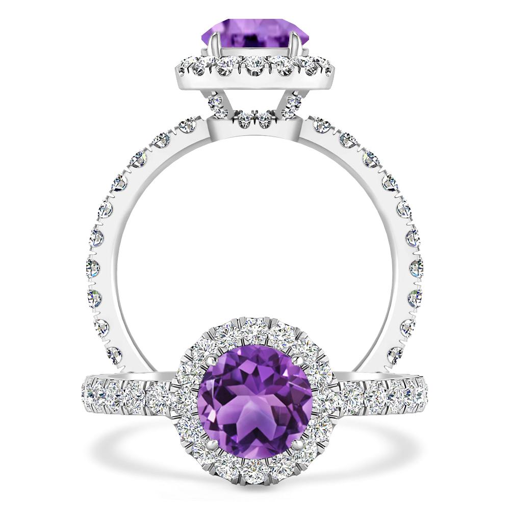 White Gold - Amethyst