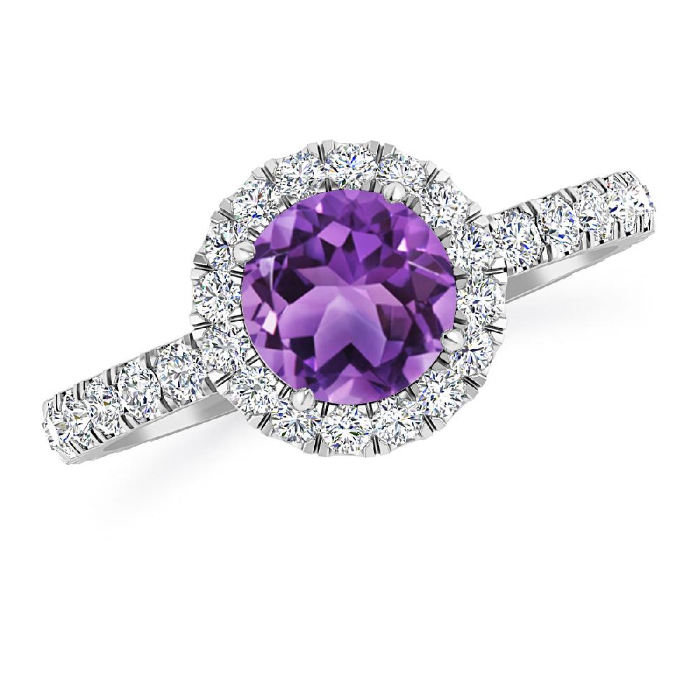 White Gold - Amethyst