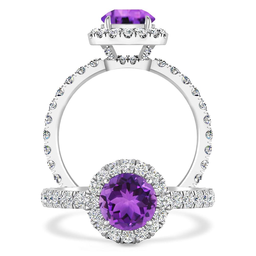 White Gold - Amethyst