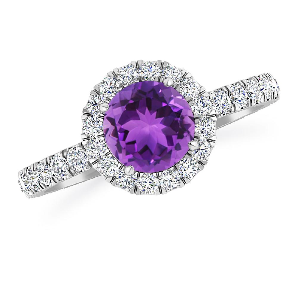 White Gold - Amethyst