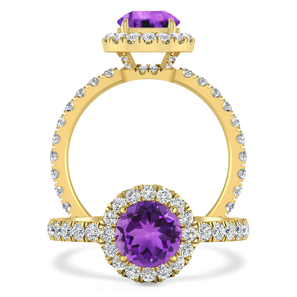 Yellow Gold - Amethyst