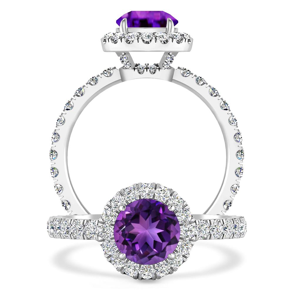 White Gold - Amethyst