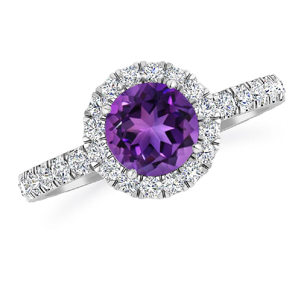 White Gold - Amethyst