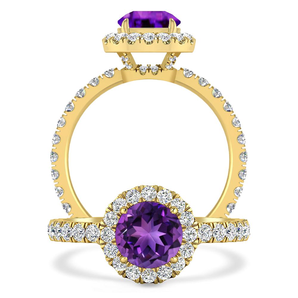 Yellow Gold - Amethyst