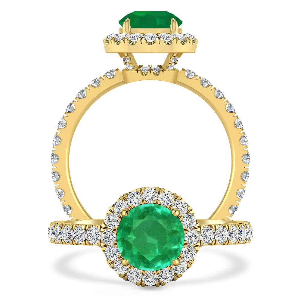 Yellow Gold - Emerald