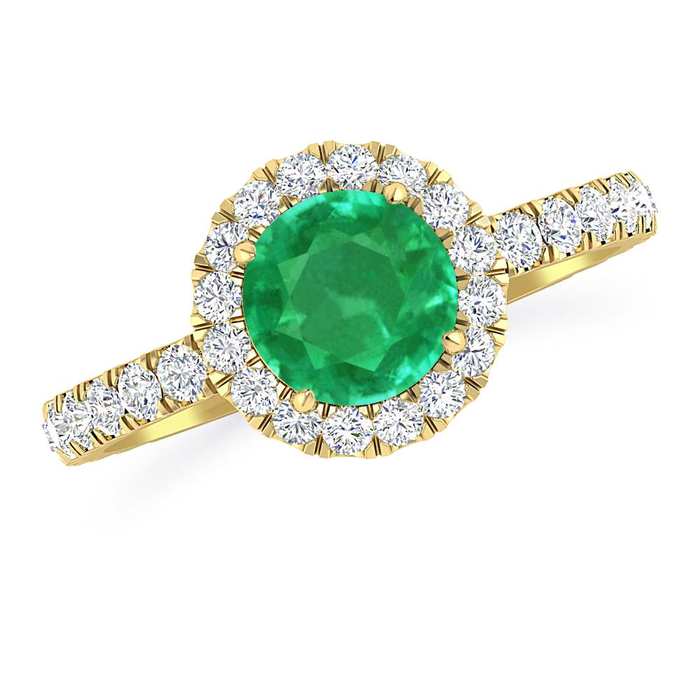 Yellow Gold - Emerald