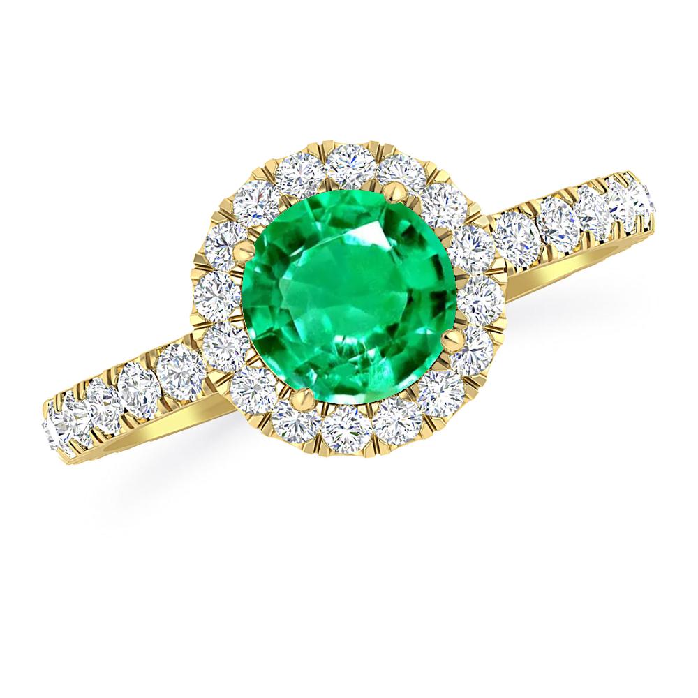 Yellow Gold - Emerald