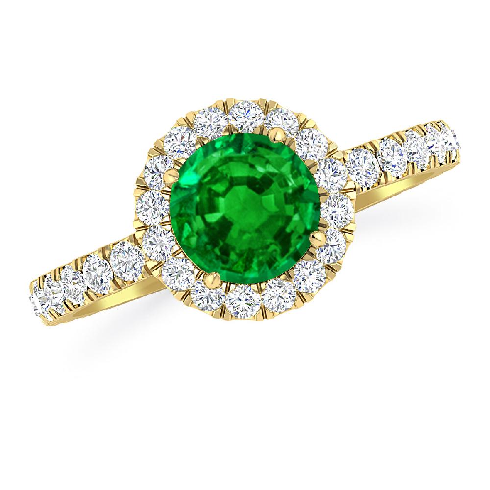 Yellow Gold - Emerald