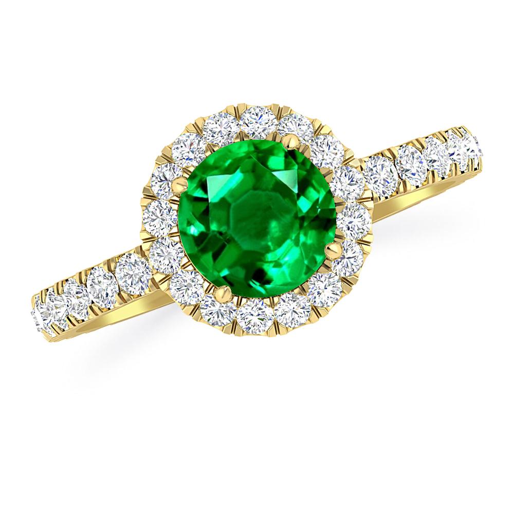 Yellow Gold - Emerald