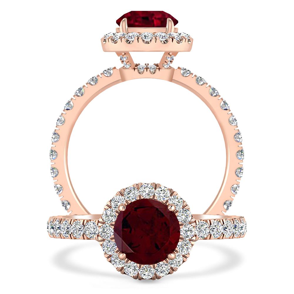 Rose Gold - Garnet