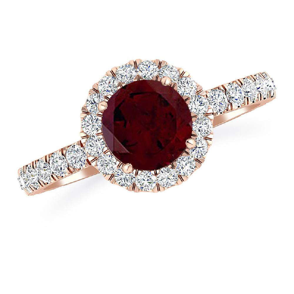 Rose Gold - Garnet