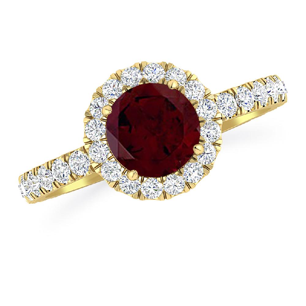 Yellow Gold - Garnet