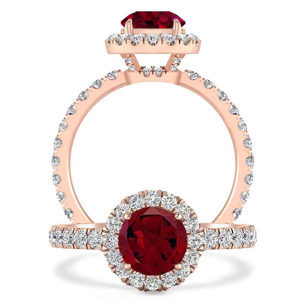 Rose Gold - Garnet