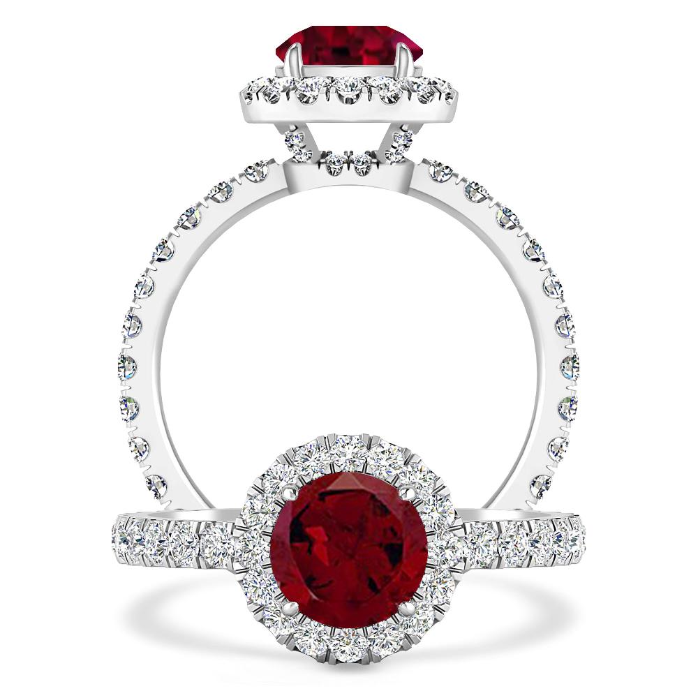 White Gold - Garnet