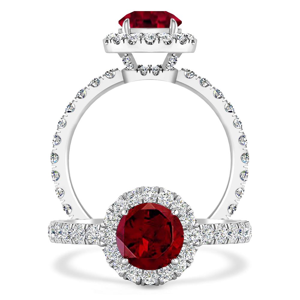 White Gold - Garnet