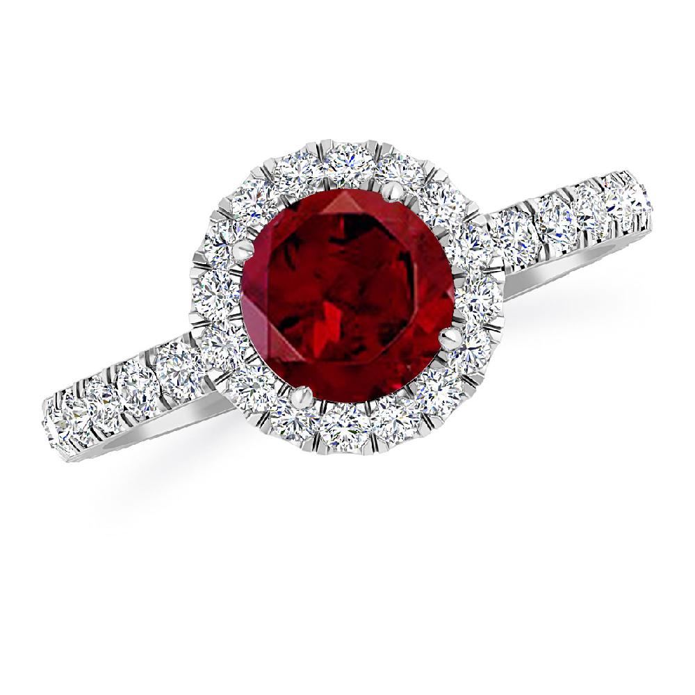 White Gold - Garnet