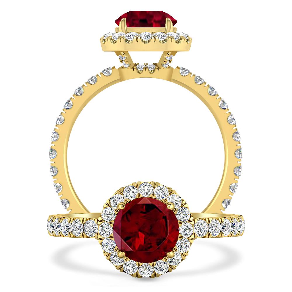 Yellow Gold - Garnet