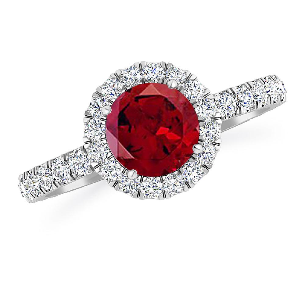 White Gold - Garnet