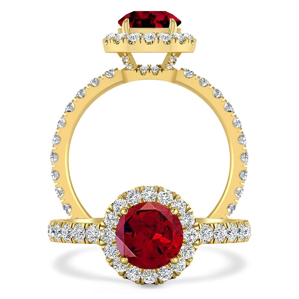 Yellow Gold - Garnet