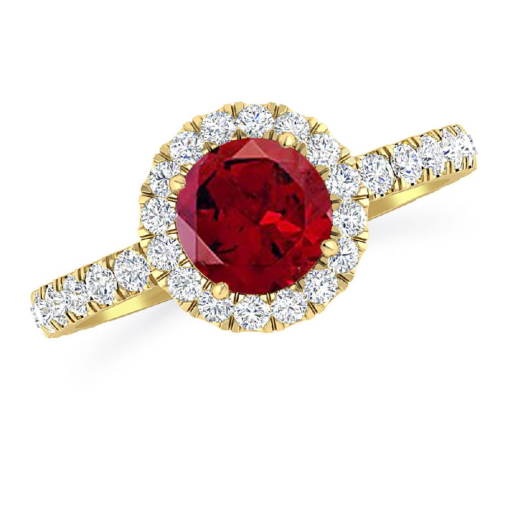 Yellow Gold - Garnet