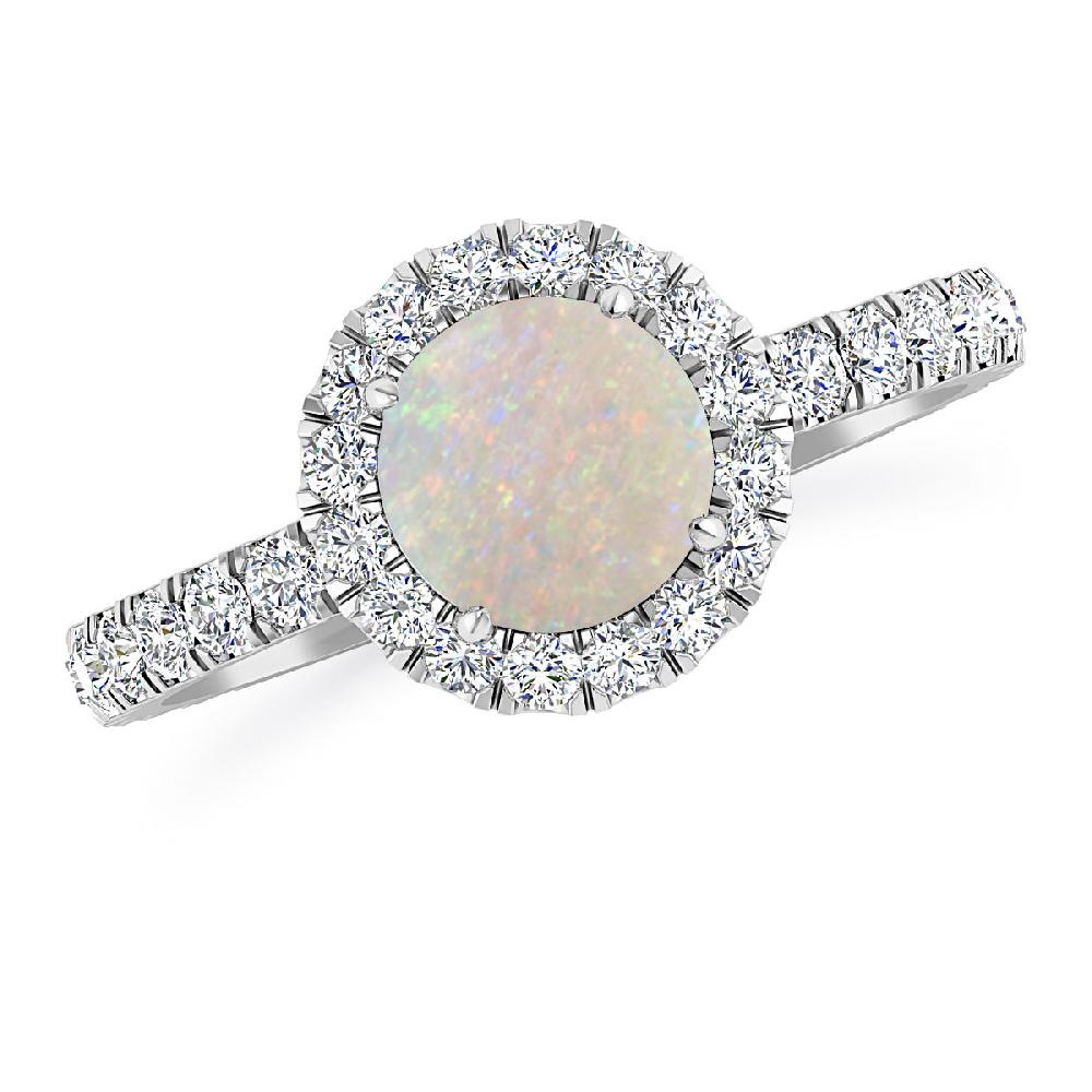 White Gold - Opal