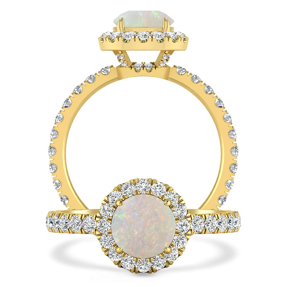 Yellow Gold - Opal