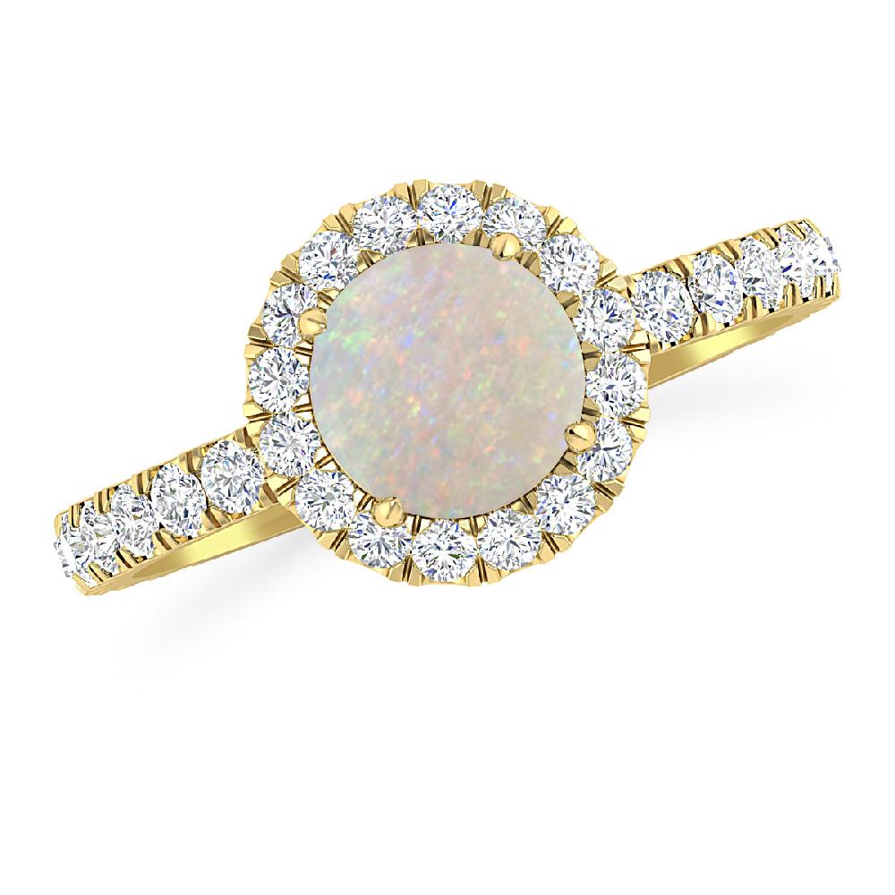 Yellow Gold - Opal