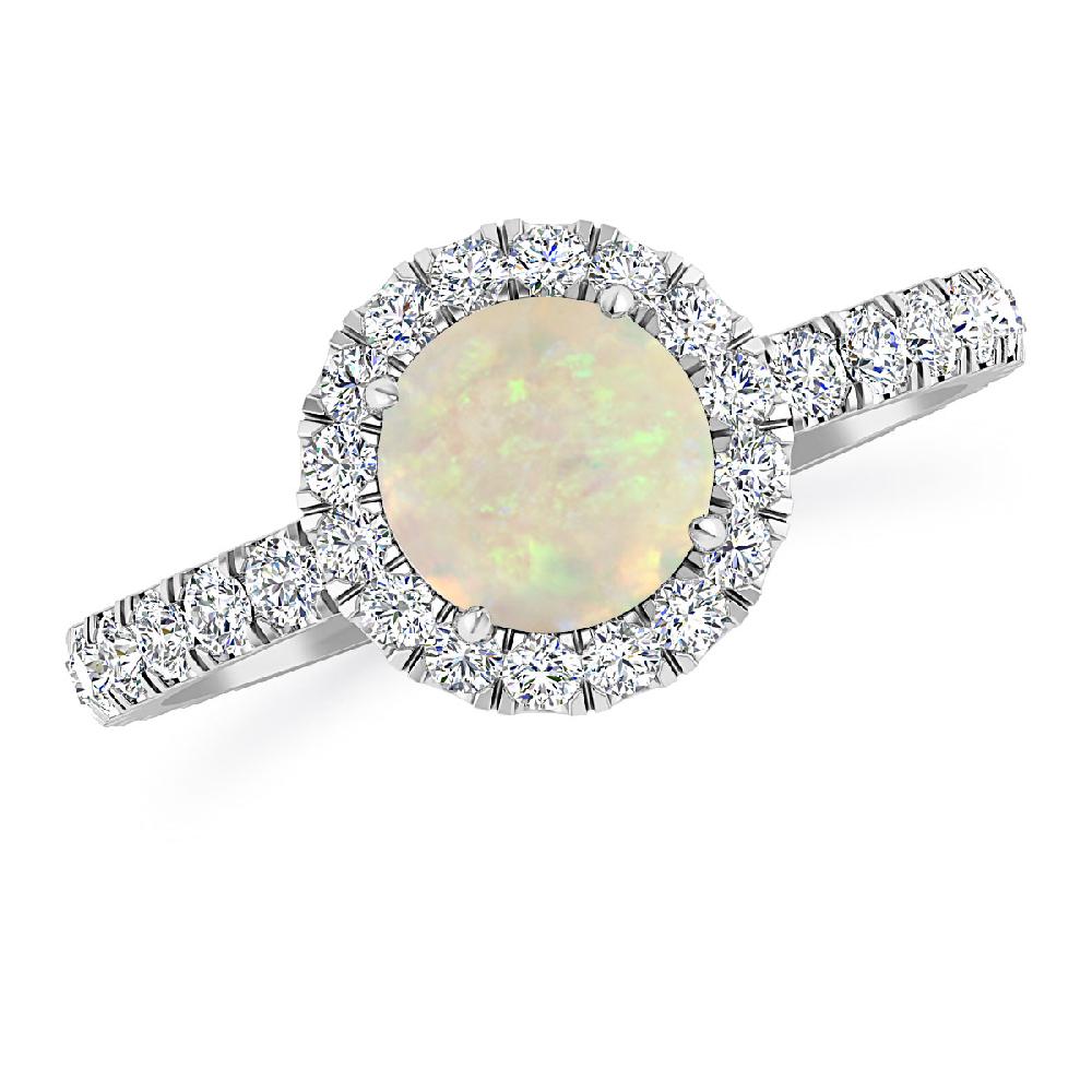 White Gold - Opal