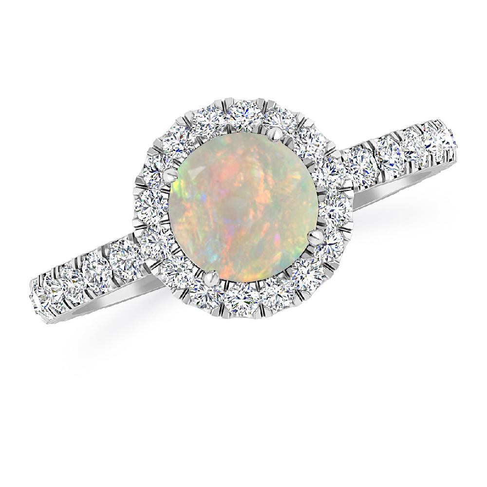 White Gold - Opal