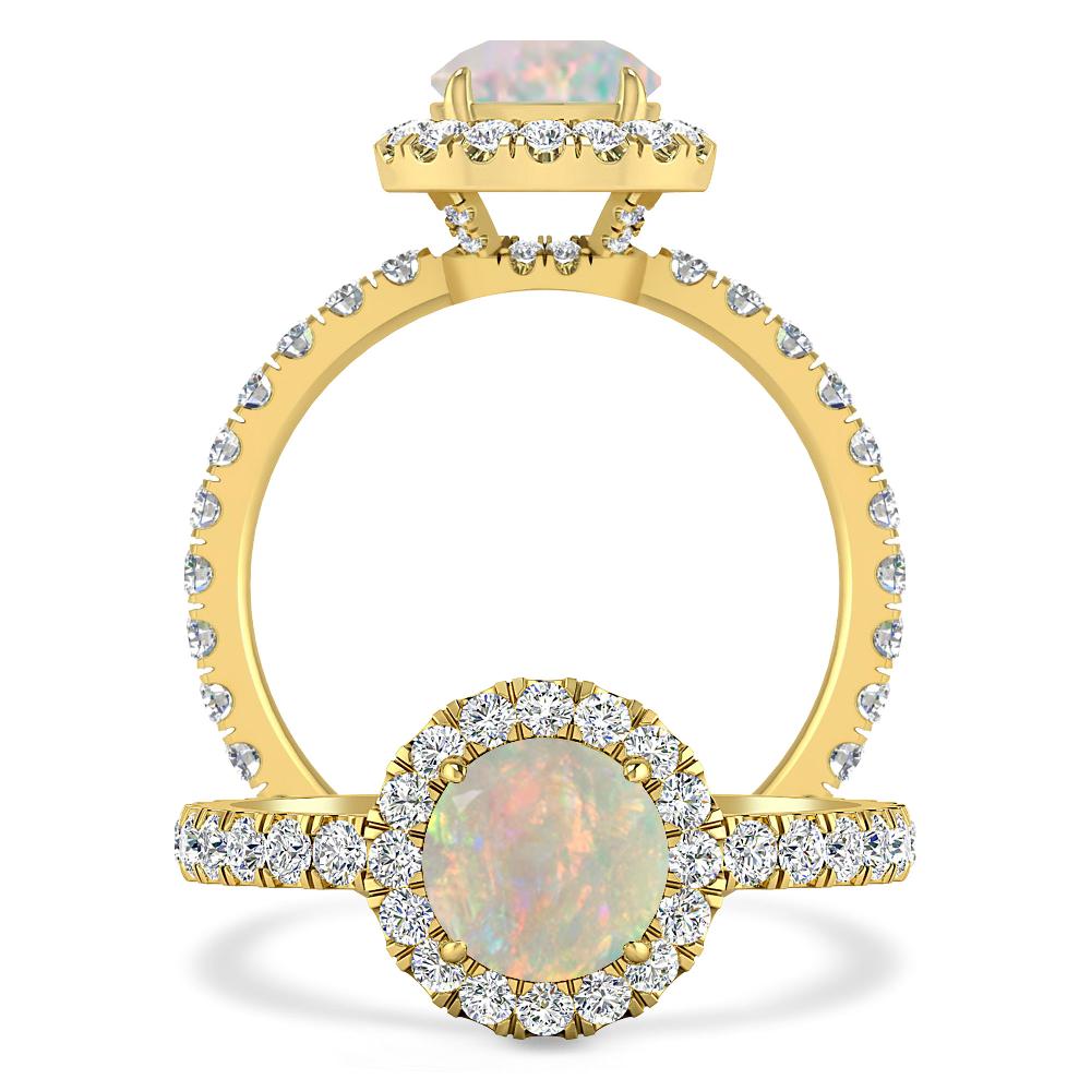 Yellow Gold - Opal