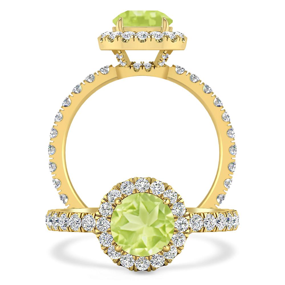 Yellow Gold - Peridot