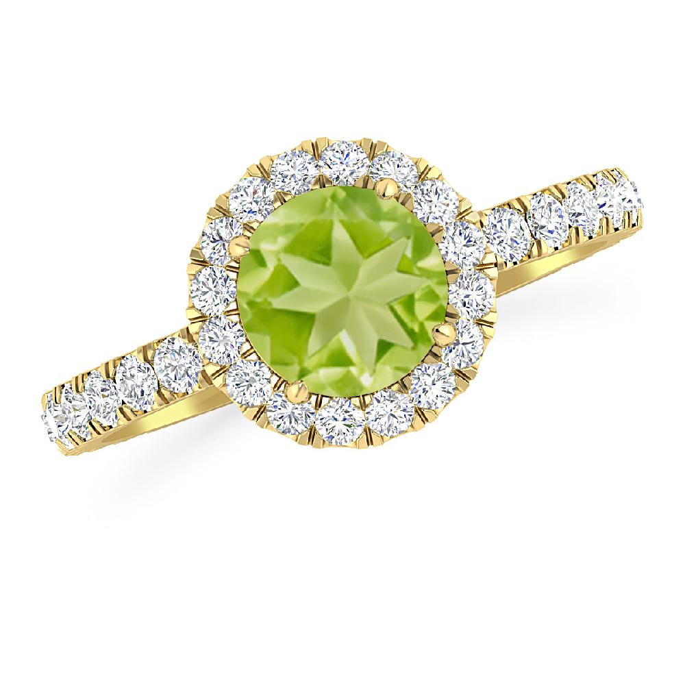 Yellow Gold - Peridot