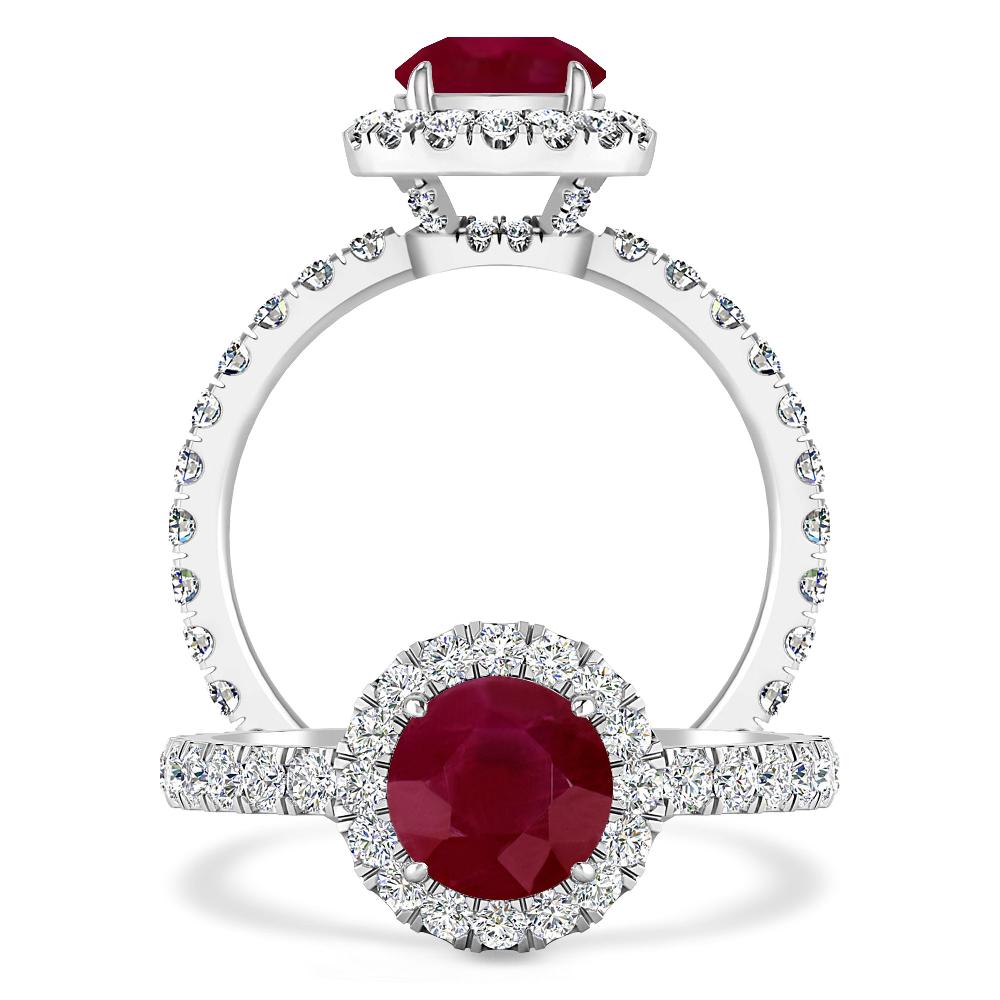 White Gold - Ruby