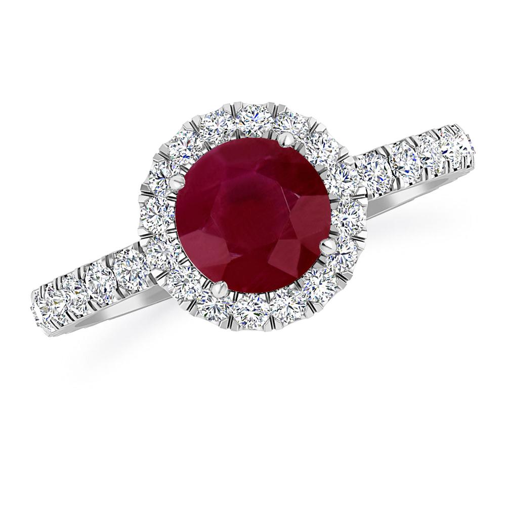 White Gold - Ruby