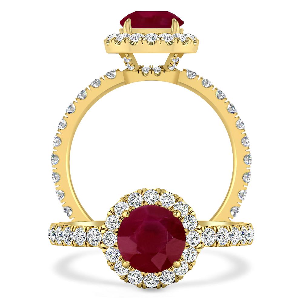 Yellow Gold - Ruby