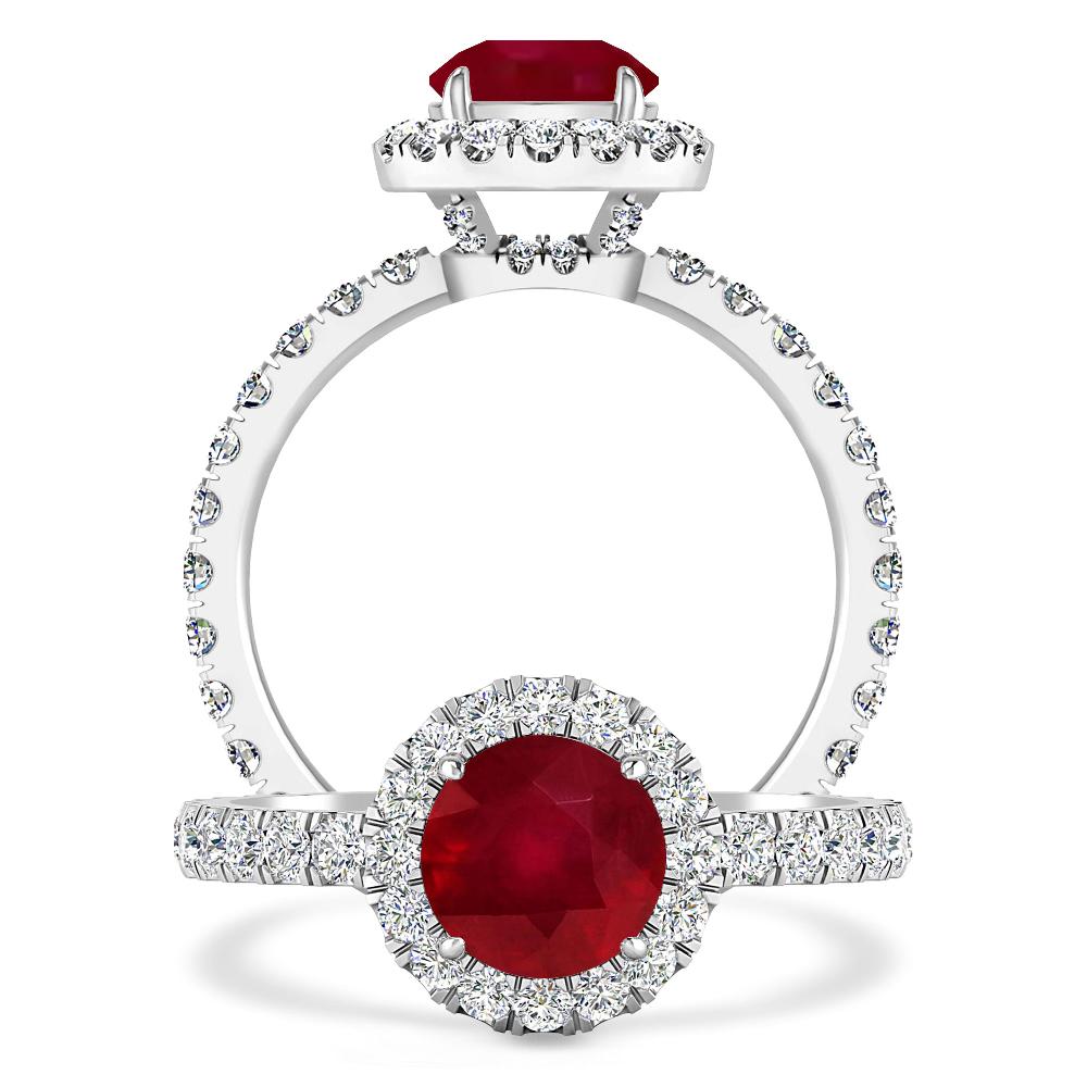 White Gold - Ruby