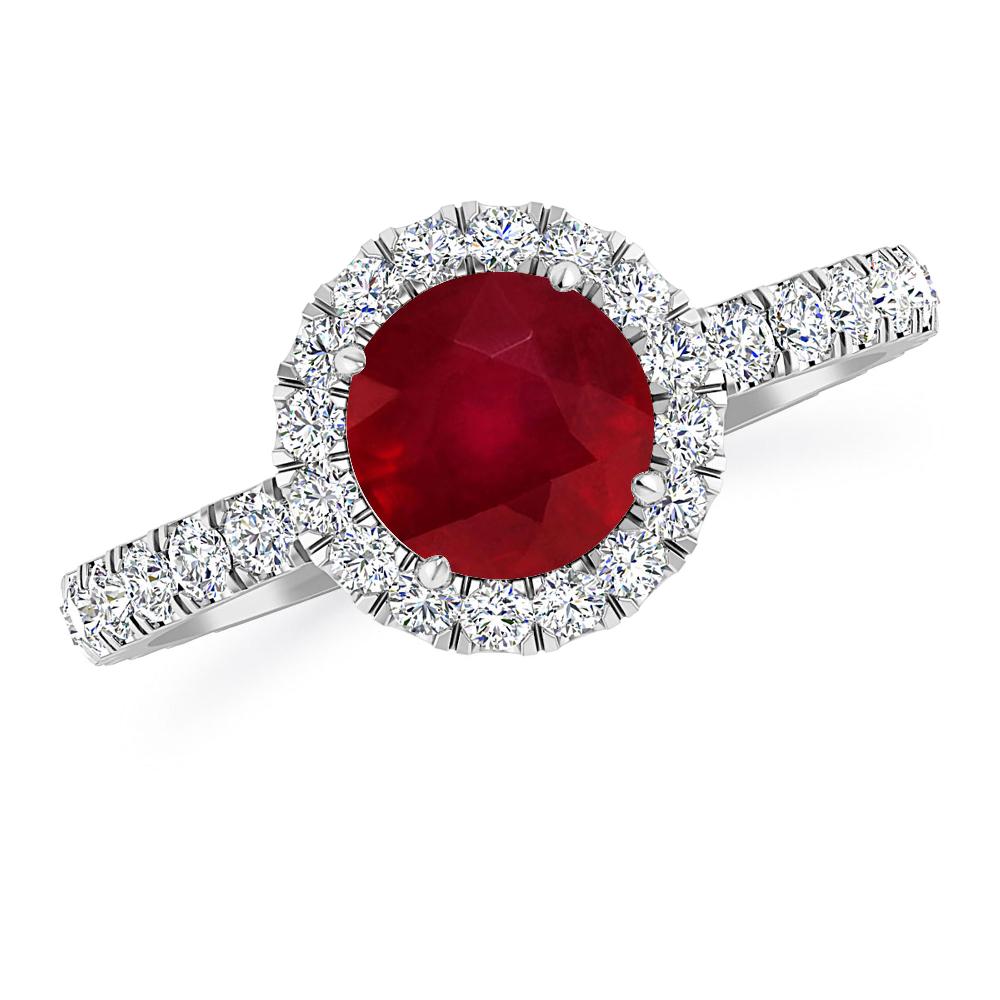 White Gold - Ruby