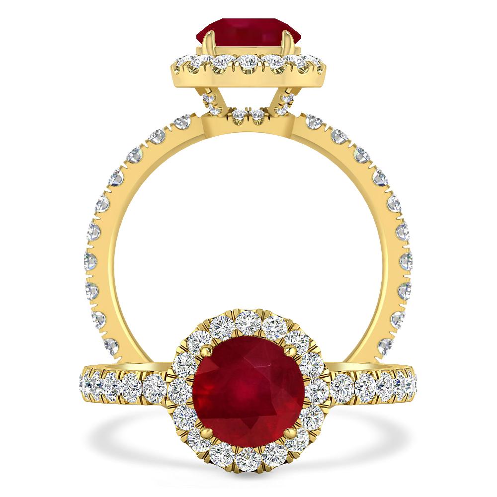 Yellow Gold - Ruby