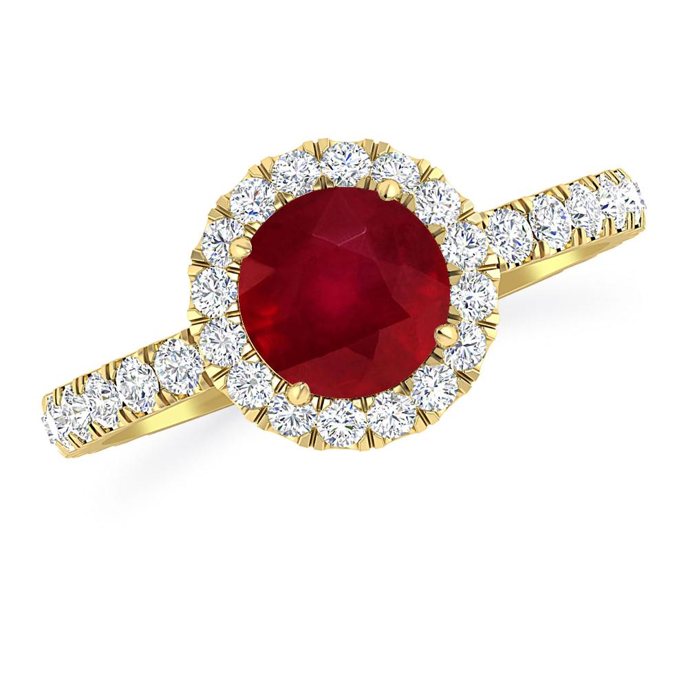 Yellow Gold - Ruby