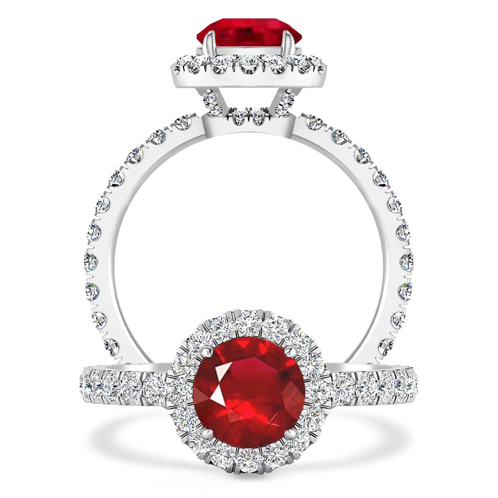 White Gold - Ruby