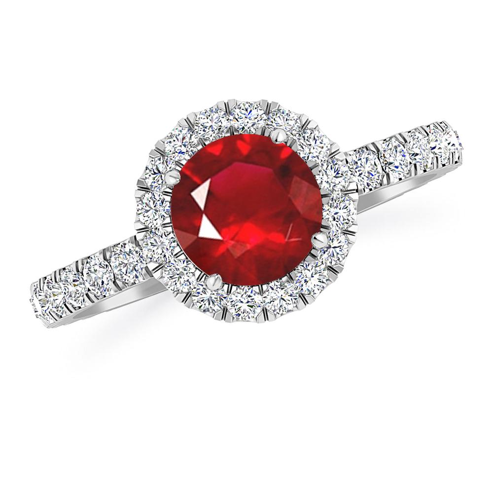 White Gold - Ruby