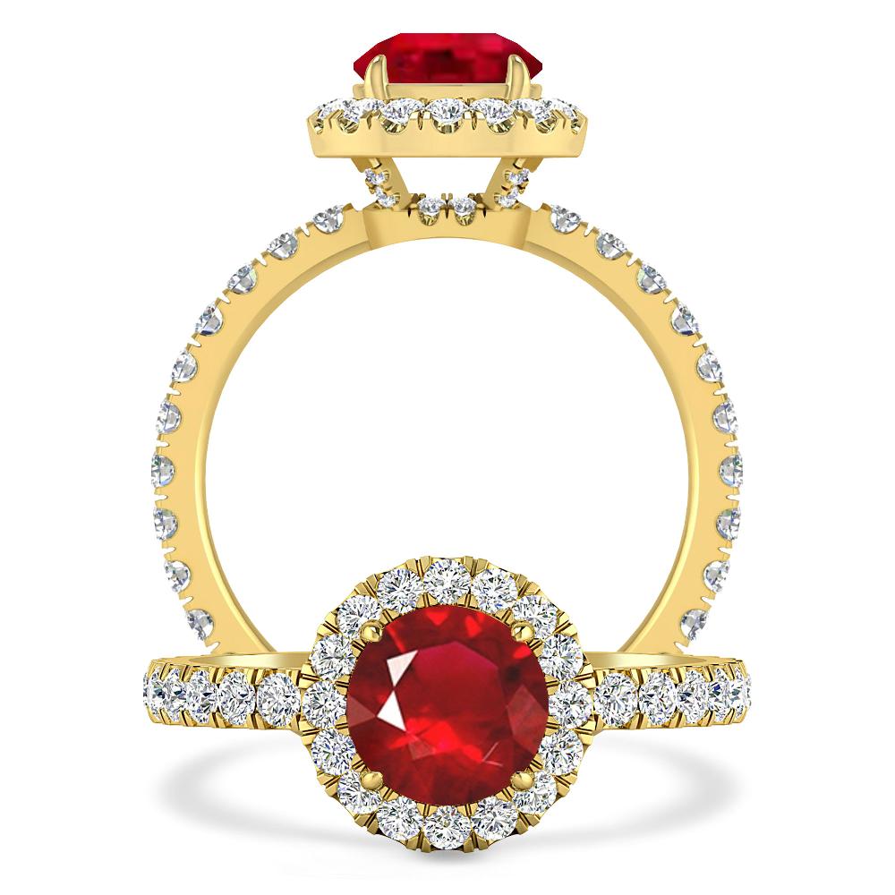 Yellow Gold - Ruby