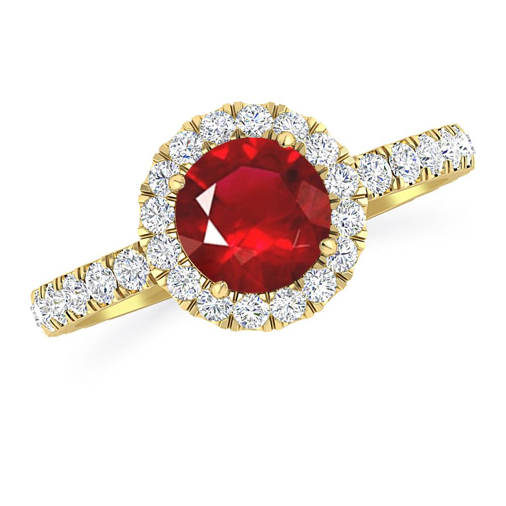 Yellow Gold - Ruby