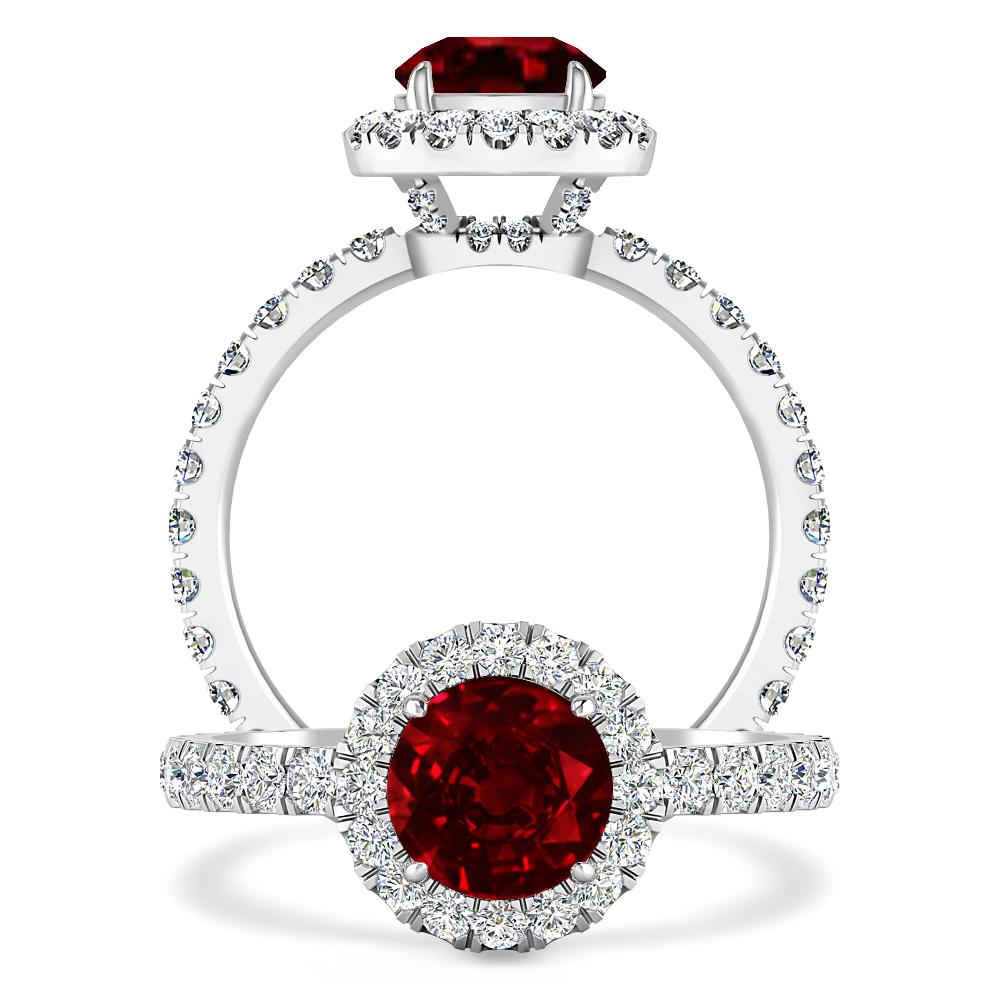 White Gold - Ruby