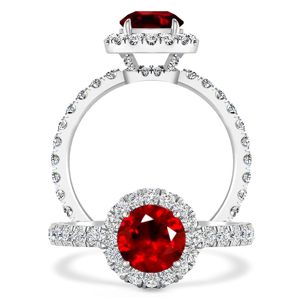 White Gold - Ruby