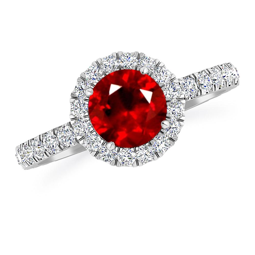 White Gold - Ruby