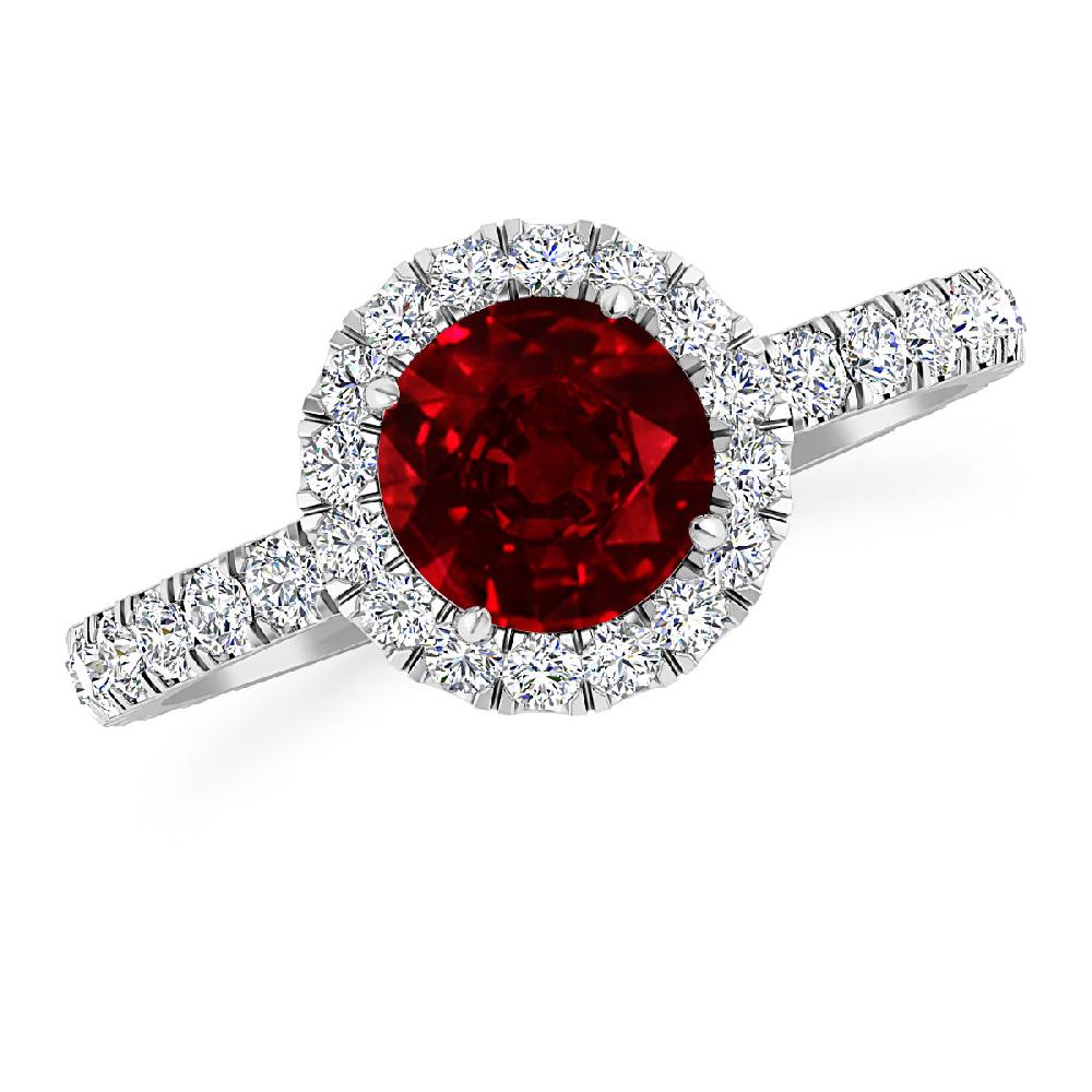 White Gold - Ruby